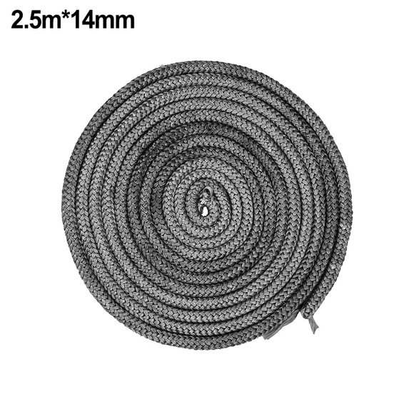 2.5M Stove Gasket Fireplace Sealing Rope Fiberglass Fireproof Cord Wooden Burner Door Gasket Chimneys Boiler Sealing Cord