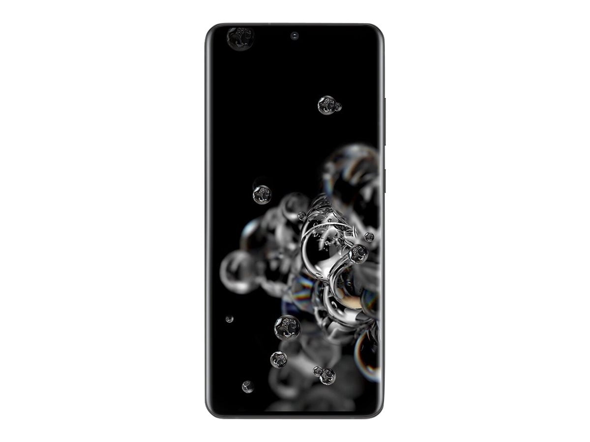 Samsung Galaxy S20 Ultra 5G - 5G smartphone - RAM 12 GB / Internal Memory 128 GB - microSD slot - OLED display - 6.9" - 3200 x 1440 pixels (120 Hz) - 4x rear cameras 108 MP, 12 MP, 48 MP, 0,3 MP - front camera 40 MP - cosmic black