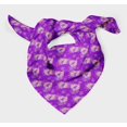 thumbnail image 3 of Bimba Purple Cage & Grandiflora Roses Floral Pure Silk Printed Head Bandanas Summer Neck Wrap Scarf 40 x 40 Inches, 3 of 6
