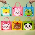 thumbnail image 3 of Education DIY Embroidery Doll Set Cartoon Animal Sewing Craft Kit Handbag Material Pack Handmade Crafting for Kids, 3 of 8