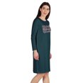 thumbnail image 2 of Inkmeso Educated Motivated Vaccinated T-Shirt Funny Pro Vaccine Boat Neck Dress, 2 of 8