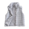 thumbnail image 1 of KIHOUT Spring Winter Warm Coat Women's Solid Color Stand Collar Faux Zipper Vset Jacket Top,Size S-4XL, 1 of 6