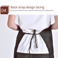 thumbnail image 3 of Decodeary 12pcs Woman Apron With Pockets Efficient And Stylish Cooking Companion Polyester Adjustable Half-length Adult Apron black 1Set, 3 of 6