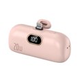 thumbnail image 1 of 5000mah Mini Portable Charger USB C Double Directional Fast Charging Plastic LCD Display for iPhone, 1 of 4