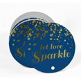 thumbnail image 2 of Inkdotpot Pack Of 100 Let Love Sparkle Wedding Favor Paper Tags Craft Real Gold Foil Hang Tags, 2 of 6