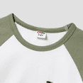thumbnail image 3 of PatPat Matching Family Raglan-Sleeve T-shirt and Flutter Shoulder Floral Dress Sets, 3 of 6