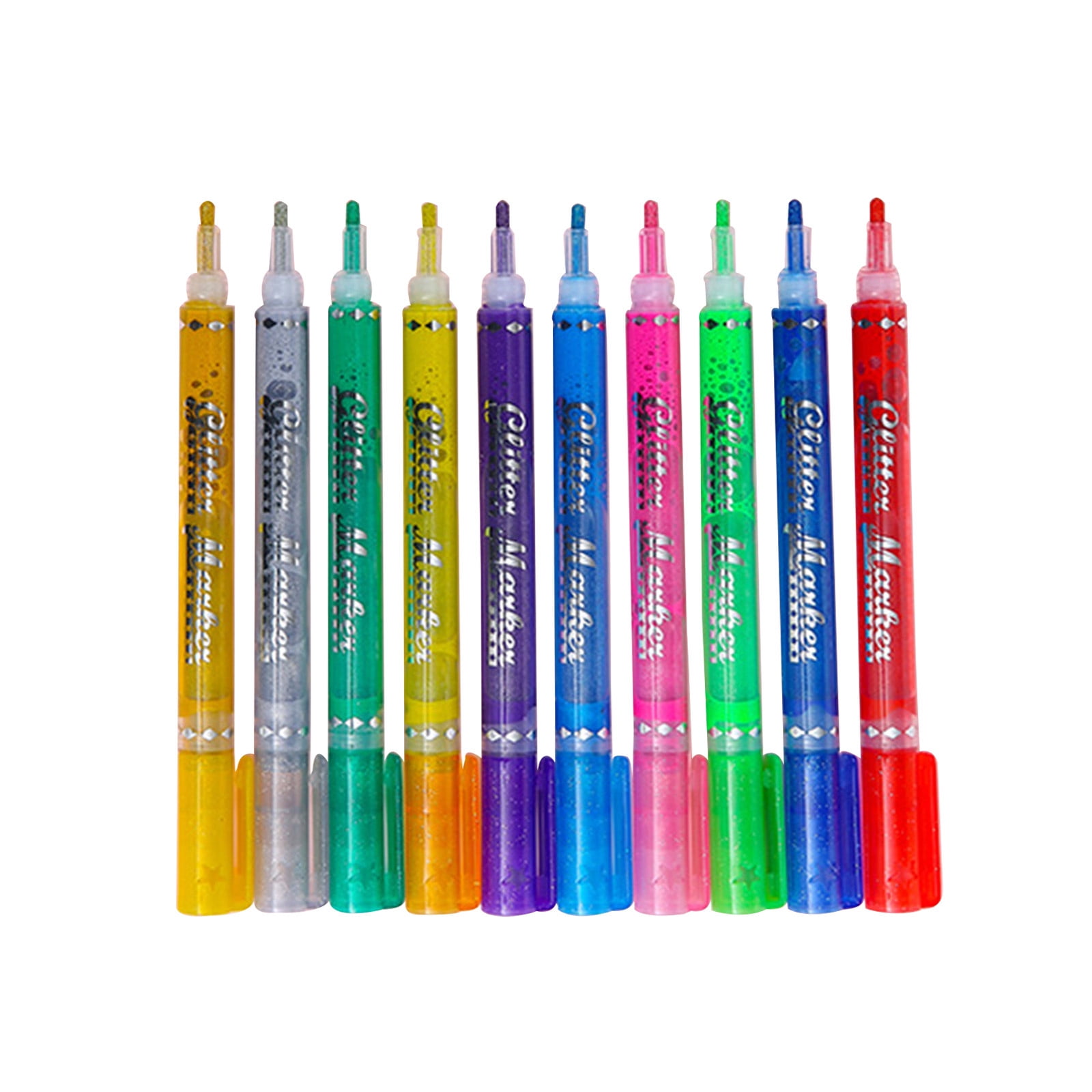 Yatlte Watercolor Markers, Washable Marker Coloring Pens Set, 10 Assorted Colors, Drawing Pen Kit Water Color, Medium Fine Tip Broad Line Art Markers for Coloring, Calligraphy, & Manga