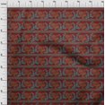 thumbnail image 3 of oneOone Polyester Lycra Fabric Stripe|Leaves & Hen Block Print Sewing Fabric BTY 56 Inch Wide, 3 of 4