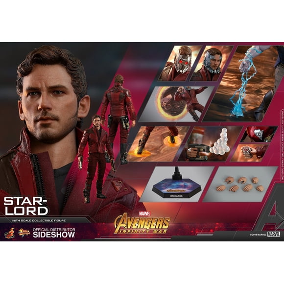 Avengers Infinity War 12 Inch Action Figure Movie Masterpiece 1/6 Scale - Star-Lord Hot Toys 903724