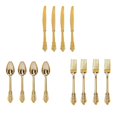 thumbnail image 4 of Decodeary Plastic Forks Spoons Knifes Decor Silverware Party Golden 18.5cm 1Set, 4 of 6