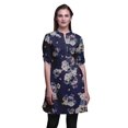 thumbnail image 1 of Bimba Kurtis Indiennes Courtes pour Femmes Tunique Imprimée Chemise à Manches Roulées, 1 of 6