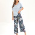 thumbnail image 2 of Rbaofujie Pyjama pour Femmes Pyjama à Col Rond pour Femmes Manches Longues Ensembles Ménagers Pyjama de Noël pour la Famille, 2 of 3