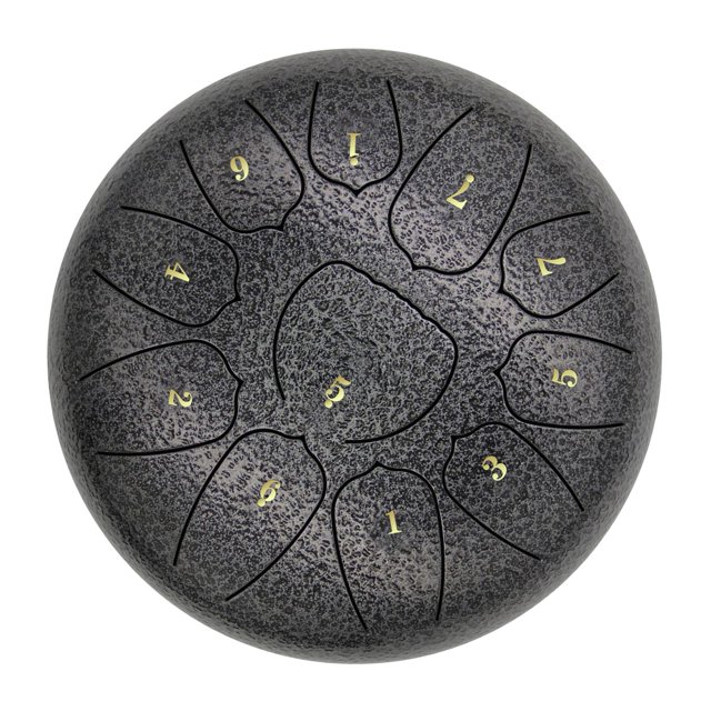 Tambour à Languette en Acier 11 Notes Poignée Tambour en Acier Instrument de Musique Éducatif Percussion