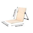thumbnail image 2 of RKSTN A Deck Outdoor Folding Chair Portable Ultralight Folding Stool Fishing Chair Camping Backrest Sitting Chair Camping Mazar, 2 of 8