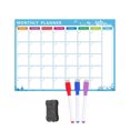 thumbnail image 1 of Penkiiy Drys Erasable Calendar, Magnetic Calendar For Fridge,Kitchen White Board Calendar For Refrigerator, Reusable Monthly Weekly Planner, With Eraser,Markers, 1 of 1