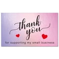 thumbnail image 1 of 50Pcs Thank You Cards Small Business, Mini A variety of styles Thank You for Supporting Cards Notes Shopping Holographic Thanks Greeting Cards for Retail Store Owner Goods Customer 2x3.5 Inch, 1 of 3
