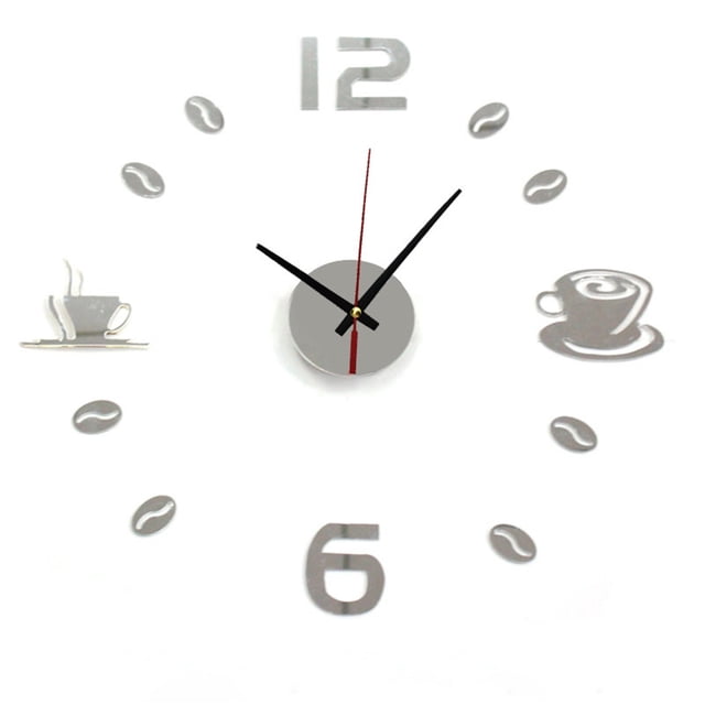 Acrylic Diy Self Adhesive Interior Wall Creative Decoration Mute Clock