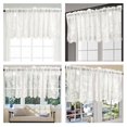 thumbnail image 1 of Lace Cafe Kitchen Ruffle Window Drape Valance Semi Transparent Voile Curtains Window Treatment, 1 of 7