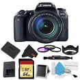 thumbnail image 5 of Canon EOS 77D DSLR Camera with 18-135mm Lens Bundle w/ 3 Piece Filter & Memory Kit (Intl Model), 5 of 5