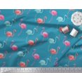 thumbnail image 3 of Soimoi Velvet Fabric Flamingo Bird Print Sewing Fabric Yard 58 Inch Wide, 3 of 3