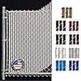 thumbnail image 3 of Gray Wave Slat (9 Colors Available) Single Wall Bottom Locking Privacy Slat for a 8 ft high Chain Link Fence (Slat Length 92.5", Gray), 3 of 4