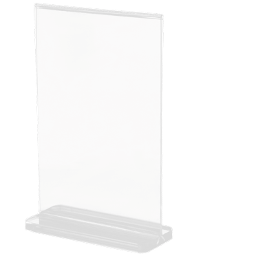5pcs Acrylic Sign Holders Tabletop Sign Holder Desktop Display Stand Vertical Sign Holder
