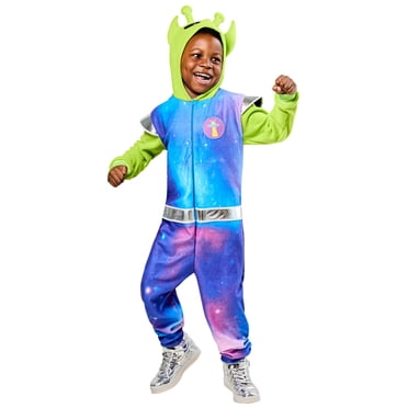 Rubies Cosmic Alien Comfy Wear Zipsters Costume for Kids, Unisex
