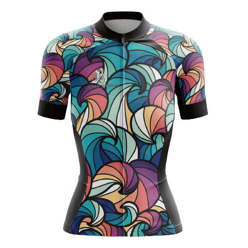 Color Waves Women's Cycling Jersey - 3XL