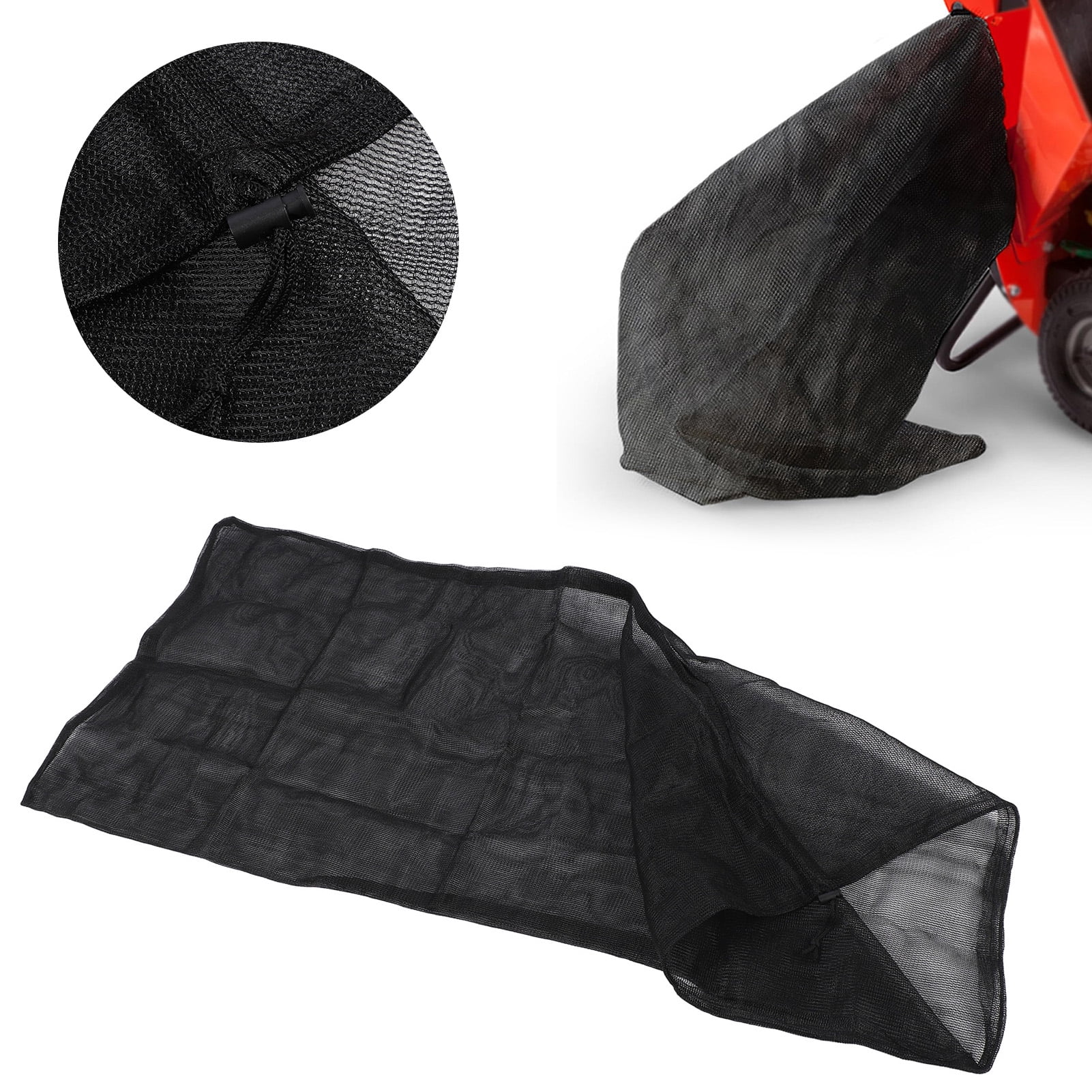 Wood Chipper Shredder Bag, Easy To Install Professional Wood Chip Collection Bag Black  for Leaf Shredder