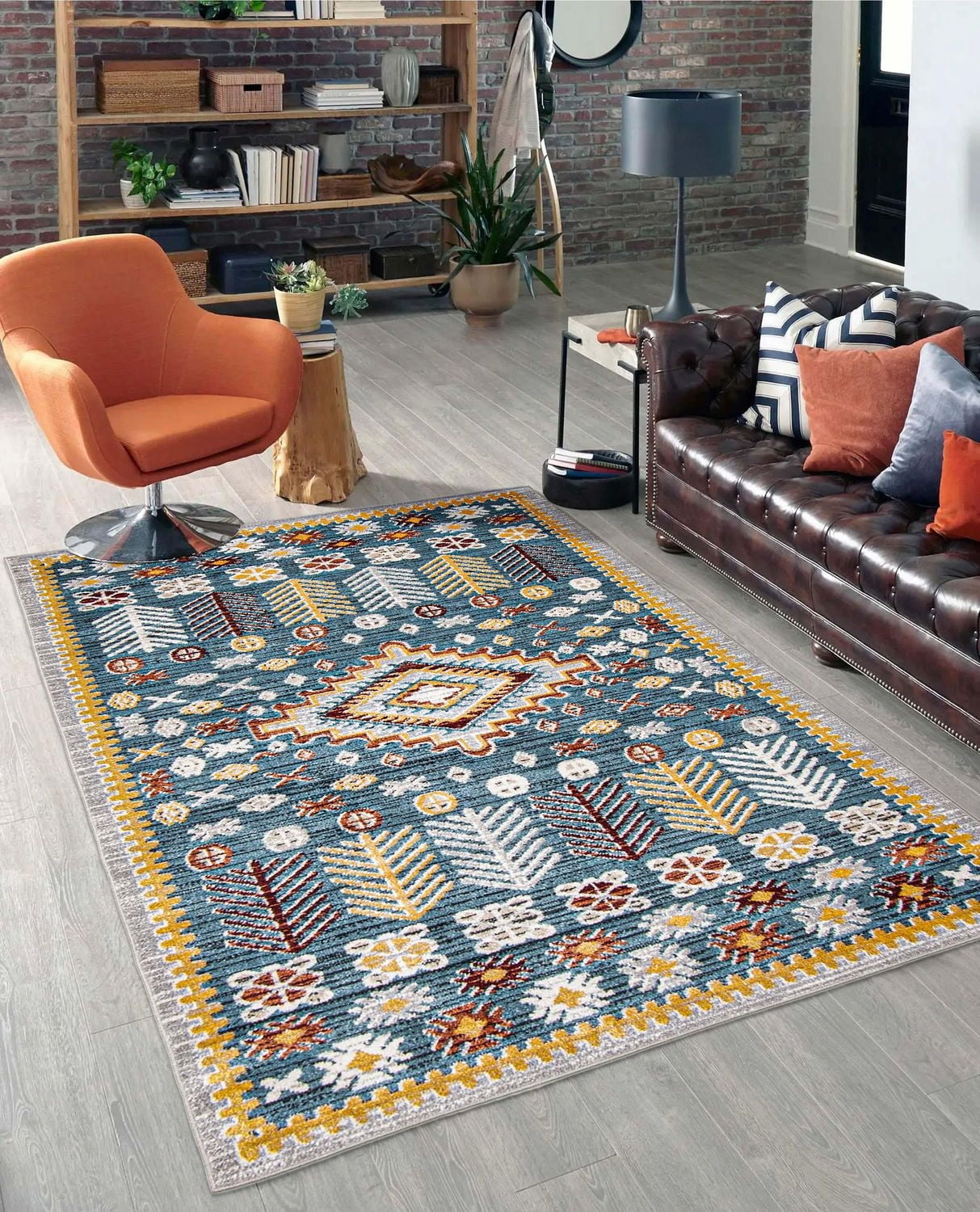 Tapis Lavable ECARPET Sud-Ouest pour Chambre, Salon, Chambre d'Enfant