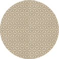 thumbnail image 1 of Ahgly Company Machine Washable Indoor Round Transitional Brown Area Rugs, 4' Round, 1 of 7