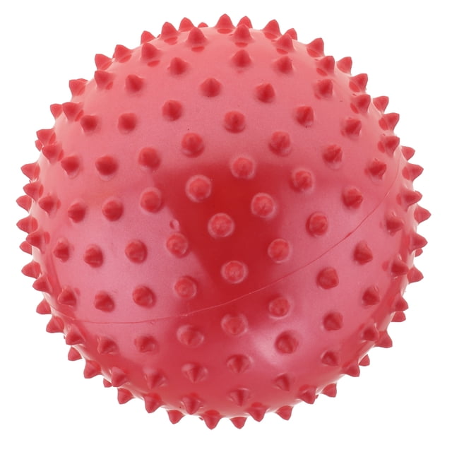 6" Red Color PVC Knobby Bouncy Ball Massage Sensory Ball y