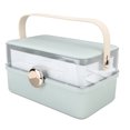 thumbnail image 3 of Boîte Organisatrice Cosmétique Grande Capacité avec Poignée, Boîte de Rangement pour Maquillage pour Coiffeuse, 3 of 8