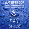 thumbnail image 4 of Navy Blue Extra Long Shower Curtain Liner Plastic 79"L x 71"W, 4 of 5