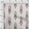 thumbnail image 2 of oneOone Cotton Poplin Ivory Fabric Asian Floral Block Sewing Craft Projects Fabric Prints By Yard 56 Inch Wide, 2 of 4