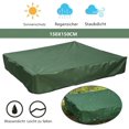thumbnail image 3 of Sandpit Cover 150x150cm Tarpaulin for Sandpit With Drawstring Waterproof Sandpit Beach Garden - Green, 3 of 9