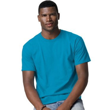 Hanes 5250 Tagless T-Shirt Teal Blue Extra Large
