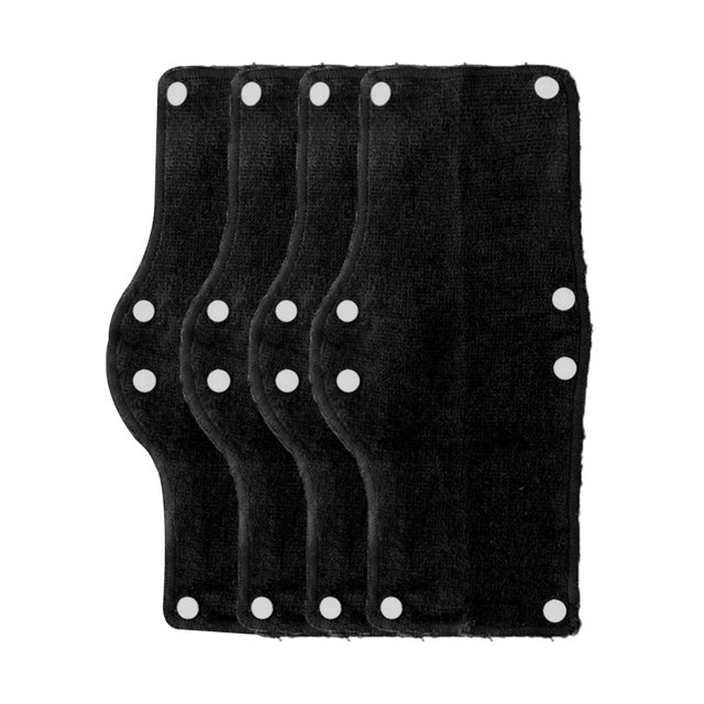 jinwen 4Pcs Hard Hat Sweatband Terry Cloth Reusable Heat Dissipating black