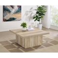 thumbnail image 2 of Coaster Devar Square Engineered Wood Coffee Table in Distressed Pine, 2 of 8