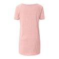 thumbnail image 5 of Birdeem Womens Summer Solid V Neck Loose Short Sleeve Tops T-Shirt Blouse, 5 of 5