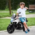 thumbnail image 2 of Qaba Moto Électrique 12 V Homologuée Honda avec Phares et Musique, Blanc, 2 of 10