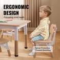 thumbnail image 4 of VEVOR Kids Table and 4 Chairs Set, Height Adjustable Toddler Table and Chair Set, Graffiti Desktop, Children Multi-Activity Table for Art, Craft, Reading, Learning, 4 of 9