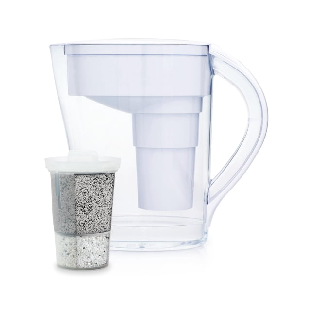 Santevia MINA Alkaline Water Filter Pitcher | Water Filtration System | Chlorine and Lead Filter | Water Purifier Pitcher | Home Water Filtration Pit