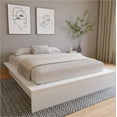 thumbnail image 1 of Nexera James Queen Platform Bed Frame, White Oak, 1 of 7