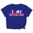 thumbnail image 2 of Meichang T-Shirts de la Saint-Valentin pour Femmes, Hauts Mignons avec Motif Cœur, Manches Courtes, Col Rond, Coupe Ample, 2 of 6
