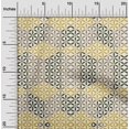 thumbnail image 2 of oneOone Cotton Silk Yellow Fabric Geometrical Craft Projects Decor Fabric Printed By The Yard 42 Inch Wide, 2 of 4