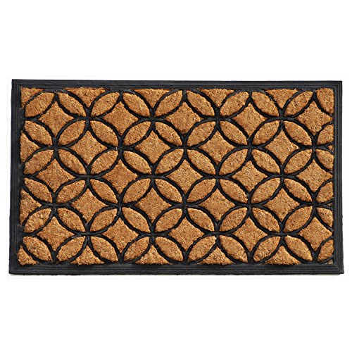 Calloway Mills Paillasson Robuste en Fibre de Coco et Caoutchouc 10017 Circles 24 Pouces X 36 Pouces