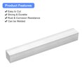 thumbnail image 4 of Unique Bargains Square Aluminum Flat Bar, 2 Pack 1' Thickness 1' Width 8' Length, 4 of 5