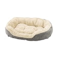 thumbnail image 1 of Sleep Zone Carved Plush Dog Bed, 1 of 4