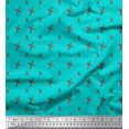 thumbnail image 1 of Soimoi Green polyester Crepe Fabric Cross & Geometric Print Fabric by the Yard 52 Inch Wide, 1 of 3